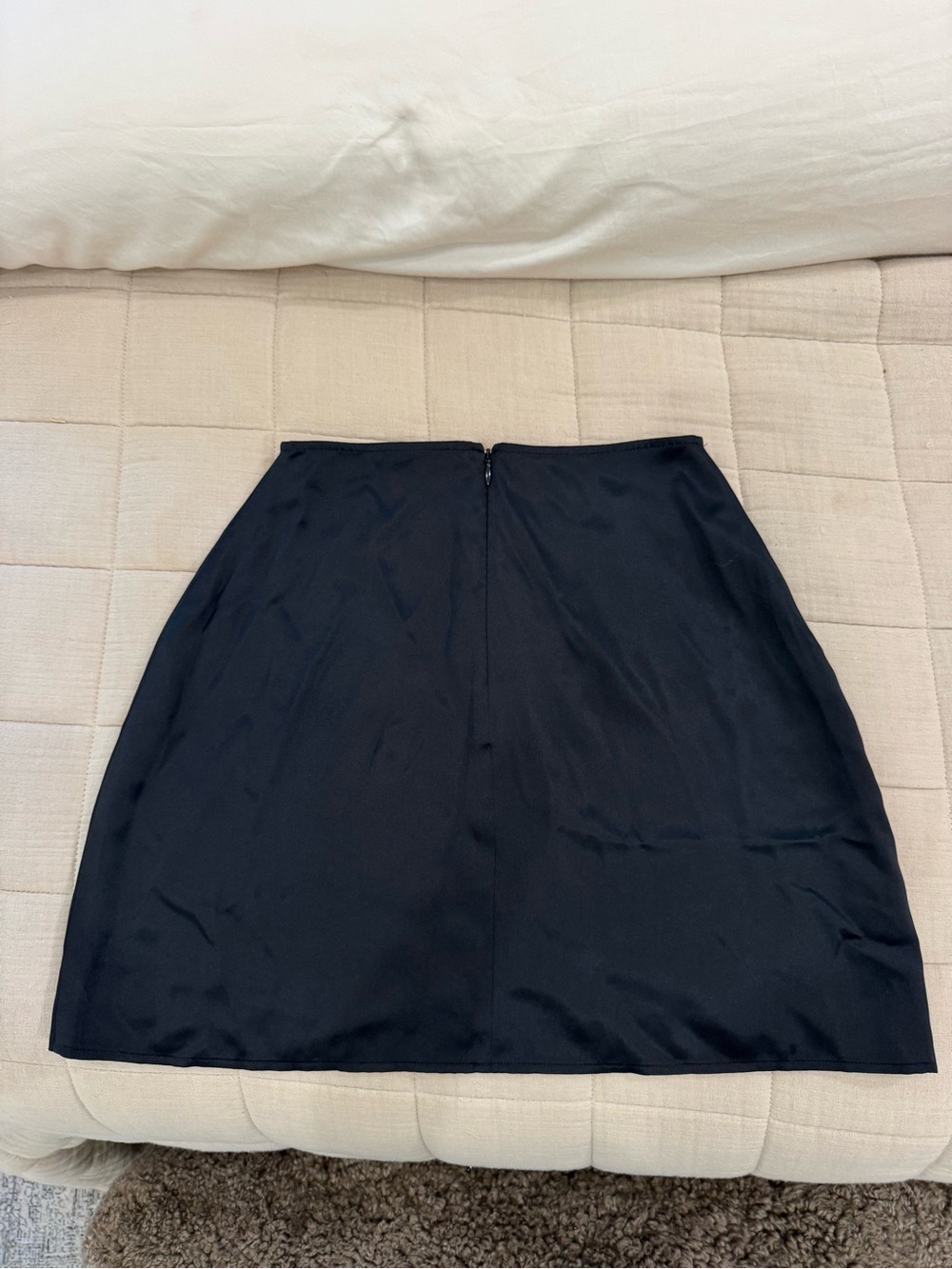 Reformation Classic Black Side-Slit Mini Skirt - Picture 3 of 4
